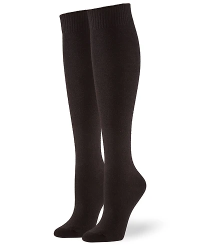 Hue Women's Flat Knit Knee High Socks 3 Pair Pack
