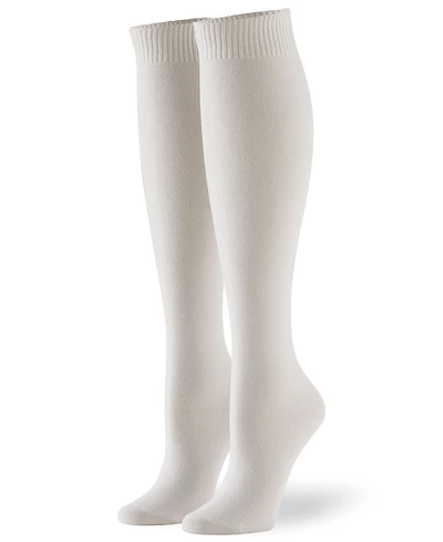 Hue Women's Flat Knit Knee High Socks 3 Pair Pack