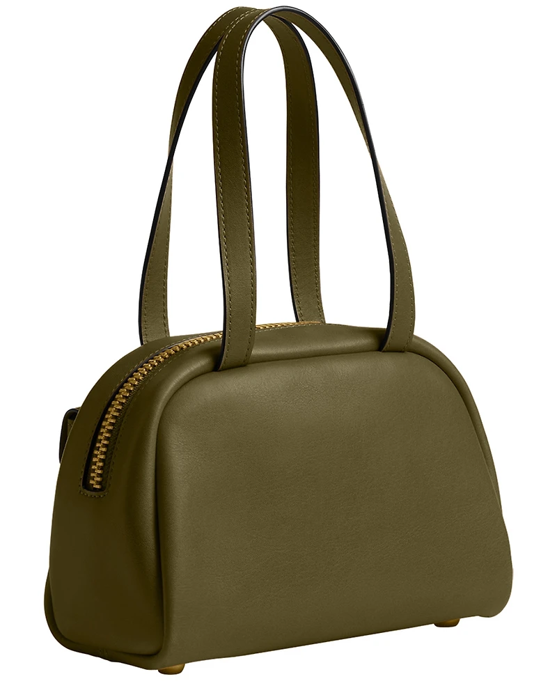 Coach Originals Twin Turnlock Small Waxed Leather Shoulder Bag 20