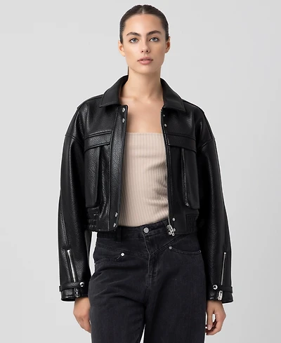 Blank Nyc Women's Solid Bomber Jacket