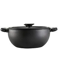 Tramontina Utsava Pre-Seasoned Cast Iron 3.9-Quart Kadai with Lid