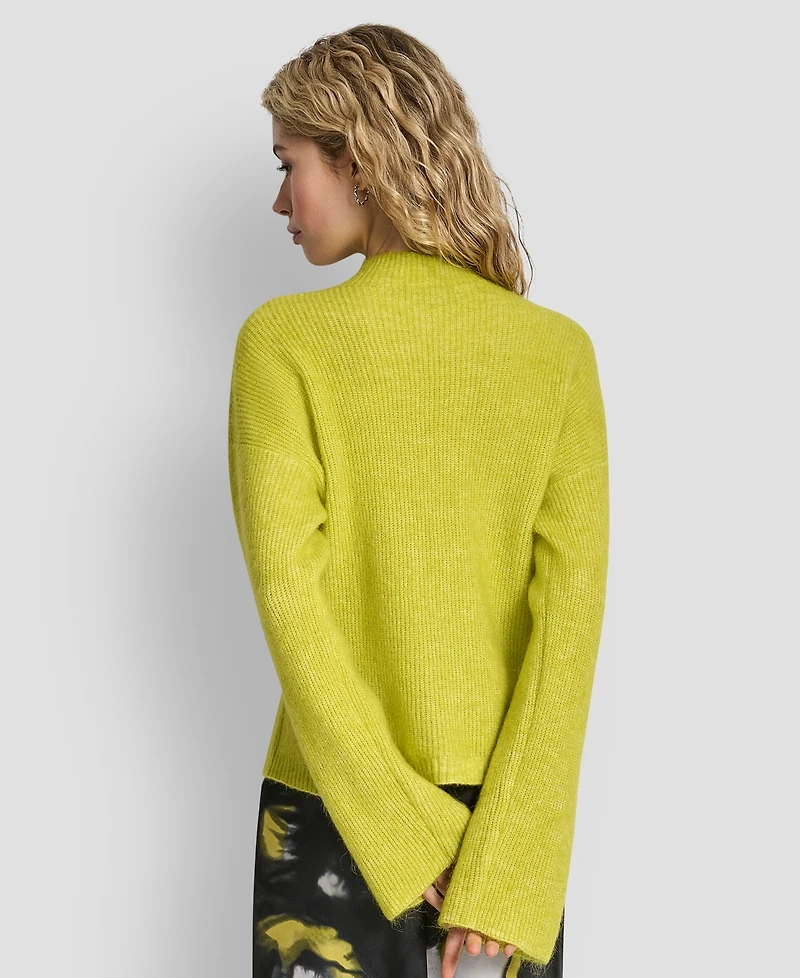 Dkny Women's Funnel Neck Long Sleeves Sweater