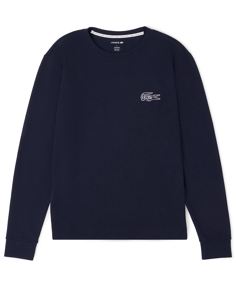 Lacoste Men's Small Croc Thermal Long Sleeve T-Shirt