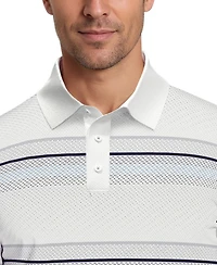 Pga Tour Men's All Over Energize Geo Stripe Polo Shirt