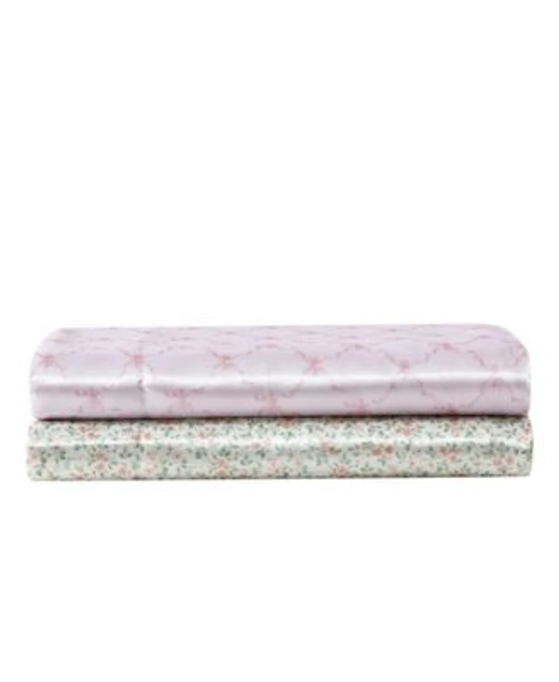 Laura Ashley Printed Satin Sheet Set