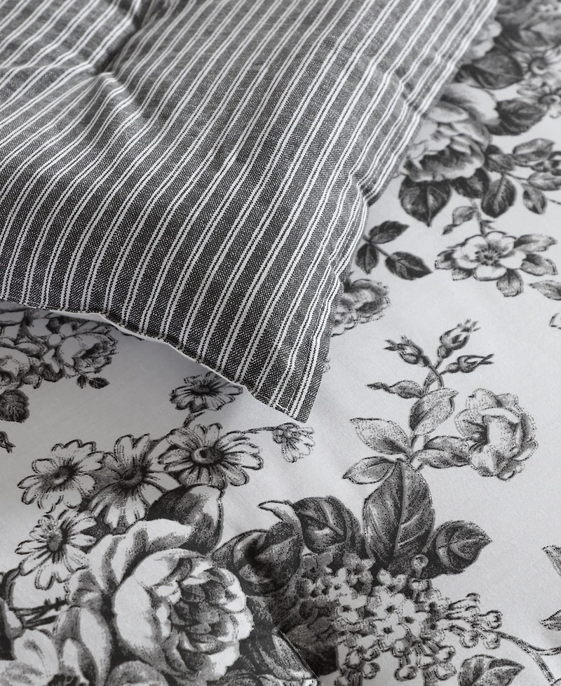 Laura Ashley Toile Delight Cotton 7-Pc. Comforter Bonus Set