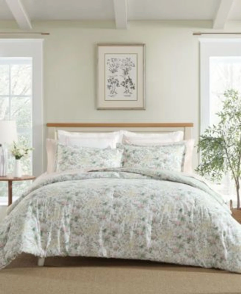 Laura Ashley Bramble Floral Cotton Comforter Set