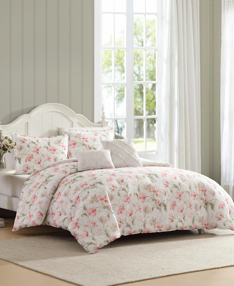 Laura Ashley Gosford Cotton 7-Pc. Comforter Set, King