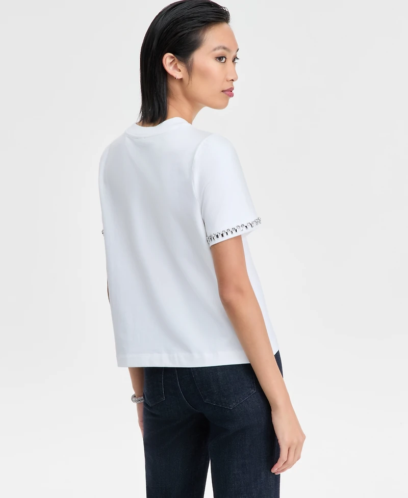 I.n.c. International Concepts Women's Embellished T-Shirt