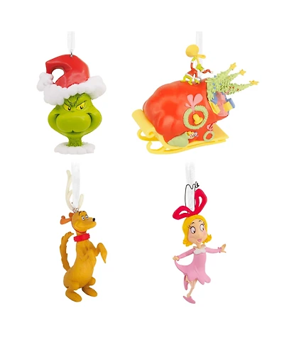 Hallmark Dr. Seuss's How the Grinch Stole Christmas Ornaments, Set of 4