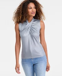 I.n.c. International Concepts Women's Shine Cross-Neck Tank Top, Macy's Exclusive