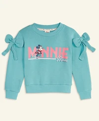 Disney | Macy's Girls 2T-6X Minnie Mouse Long Sleeve Crewneck Sweater, Exclusive