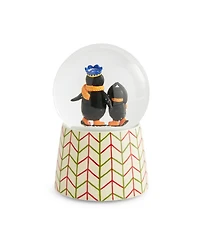 Spode Kit Kemp Christmas Skating Penguin Snow Globe