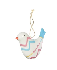 Spode Kit Kemp Christmas Puffed Bird Rik Rak Ornament