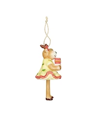 Spode Kit Kemp Christmas Bell Reindeer Ornament