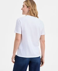 On 34th Women's Knit Photo Collage Graphic T-Shirt, Macy's Exclusive