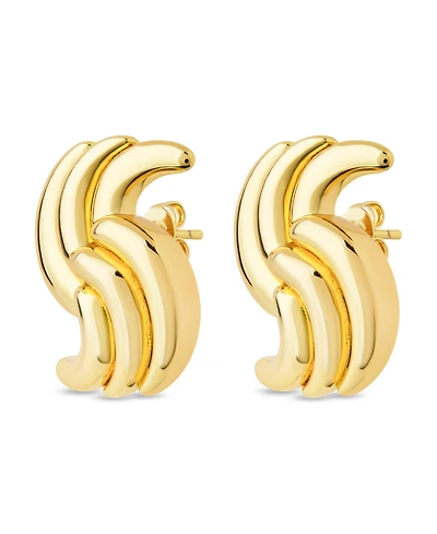 Sterling Forever Leni Twist Statement Stud Earrings