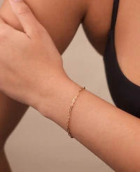 Sterling Forever Silver Dainty Paperclip Chain Bracelet