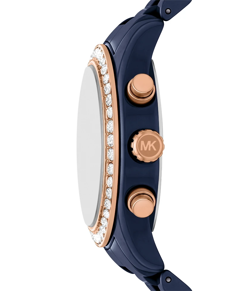 Michael Kors Women's Lexington Chronograph Navy Ceramic Watch, 38mm