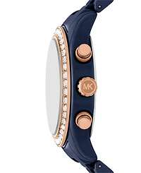Michael Kors Women's Lexington Chronograph Navy Ceramic Watch, 38mm