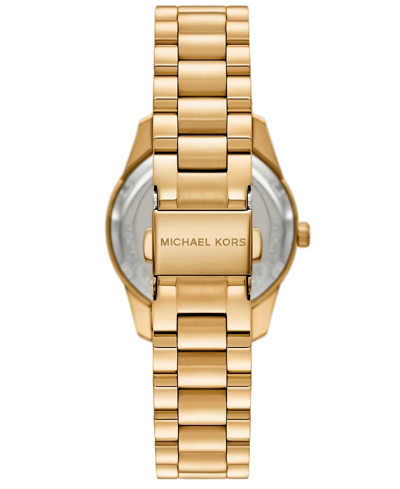 Michael Kors Women's Lexington Multifunction Gold-Tone Stainless Steel Watch, 34mm