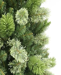 Puleo 7.5' Pre-Lit Artificial Slim Oklahoma Pine Tree