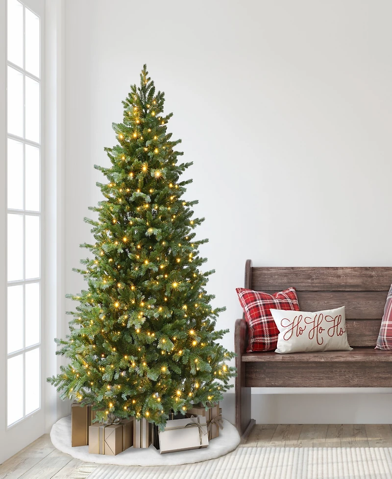 Puleo 6.5' Pre-Lit Linden Fir Artificial Tree