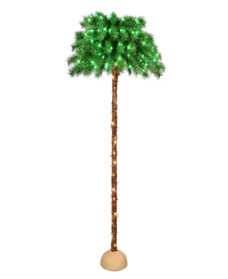 Puleo 6' Pre-Lit Artificial Palm Tree