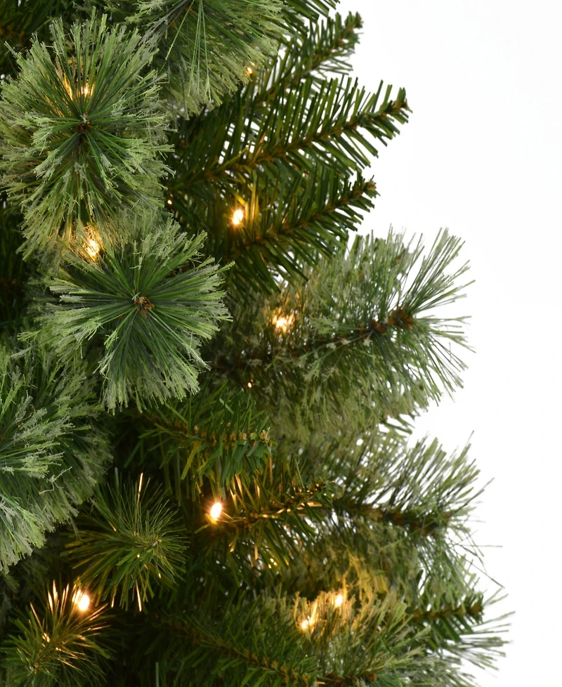 Puleo 3.5' Artificial Pre-Lit Potted Christmas Tree