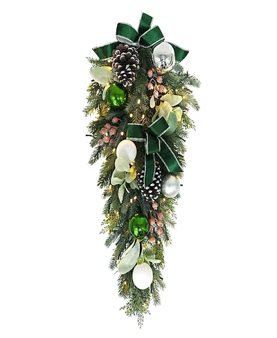 Puleo 28" Pre-Lit Adorned Swag
