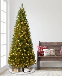 Puleo 7.5' Pre-Lit Artificial Wyoming Pine Tree with Multi-Function Led Lights