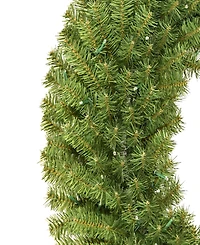 Puleo 48" Pre-Lit Artificial Utah Spruce Wreath with Warm White Led Lights