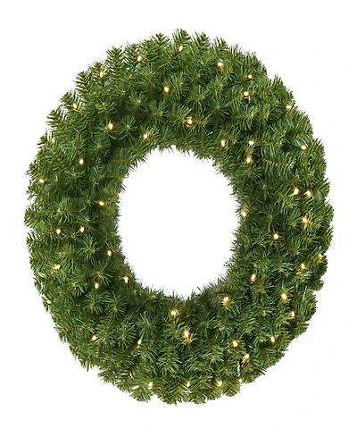 Puleo 24" Pre-Lit Artificial Christmas Wreath
