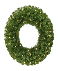 Puleo 24" Pre-Lit Artificial Christmas Wreath