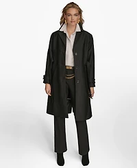 Donna Karan New York Women's Single-Breasted Belted Trench Coat