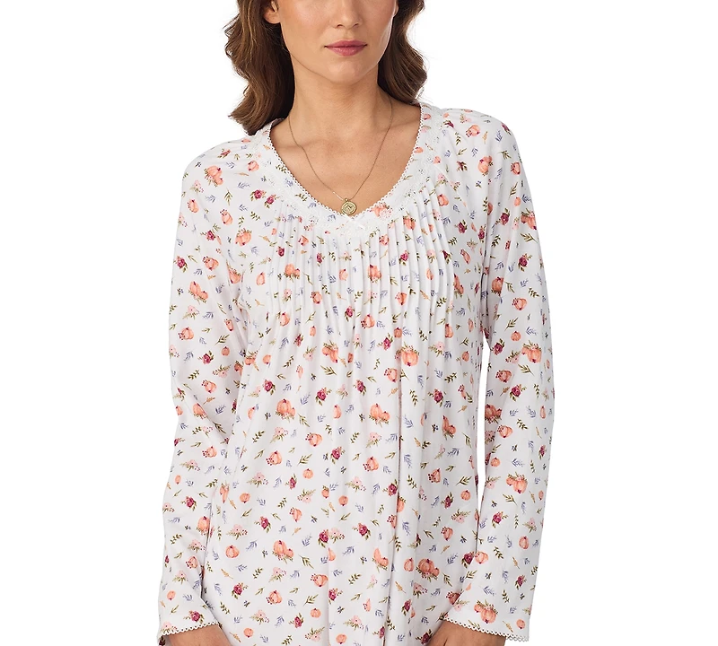 Eileen West Women's Long Sleeve Nightgown
