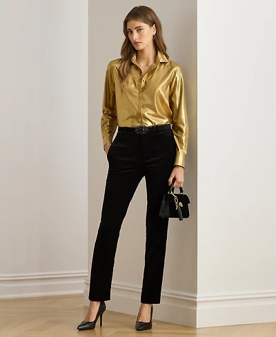 Lauren Ralph Petite Mid Rise Cropped Pants