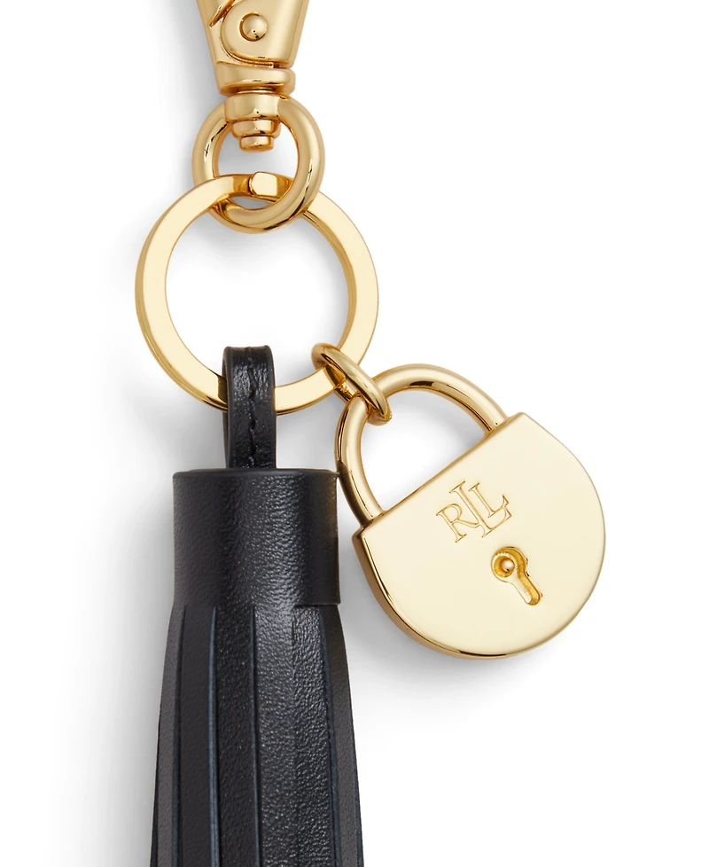Lauren Ralph Women's Boxed Padlock and Tassel Key Fob