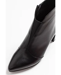 Forever & Always Shoes Finda Leather Block Heel Boot (Women)