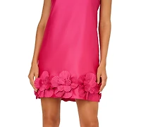 Adrianna Papell Women's 3D Floral Hem Shift Dress