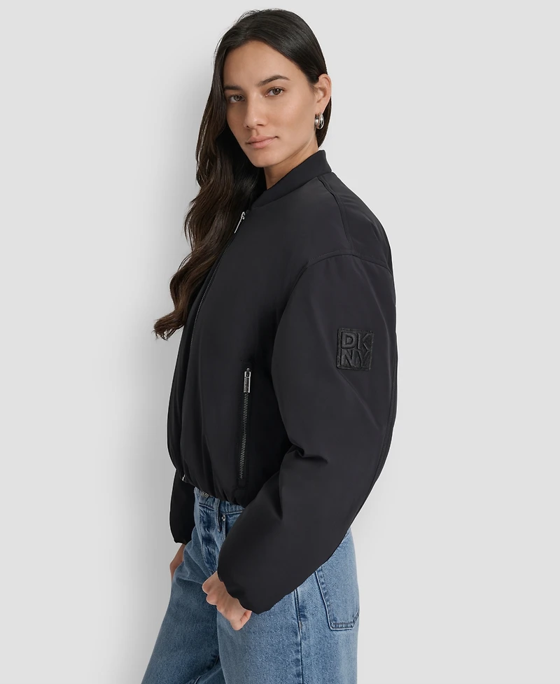 Dkny Jeans Women's Long Sleeve Bomber Jacket