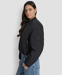 Dkny Jeans Women's Long Sleeve Bomber Jacket