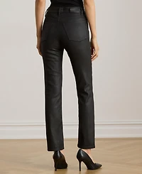 Lauren Ralph Women's Coated Straight Ankle Jeans