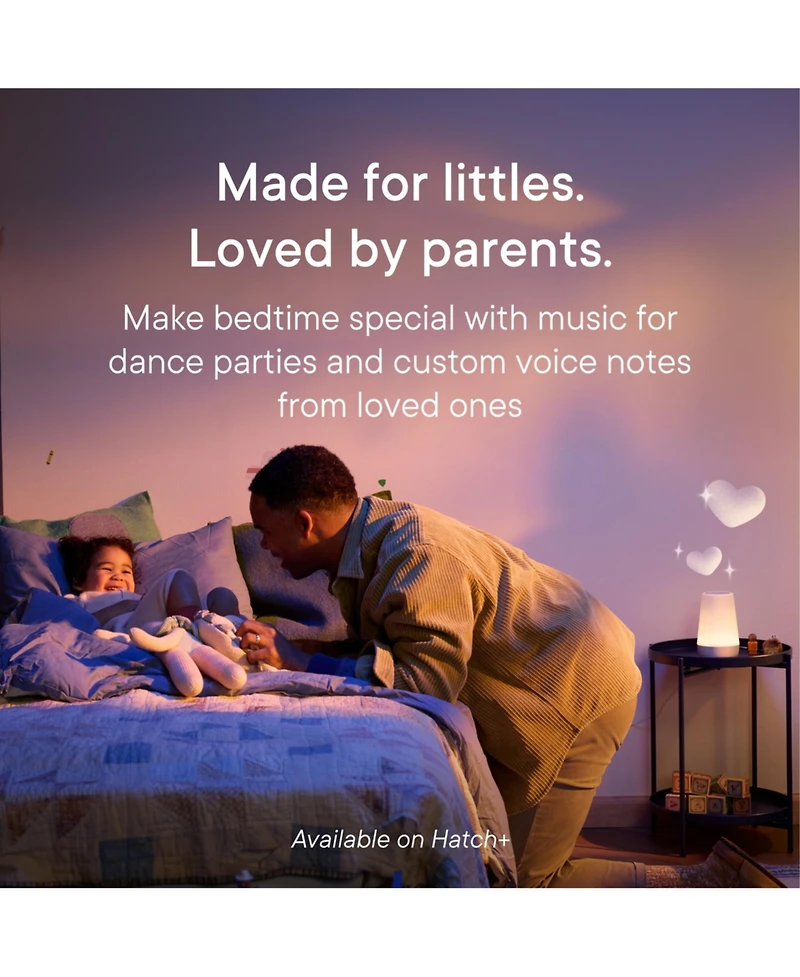 Hatch Rest+ Baby & Kids Sound Machine 2nd Gen Child's Night Light, Alarm Clock, Toddler Sleep Trainer, Time-to-Rise, White Noise, Bedtime Stories, Por
