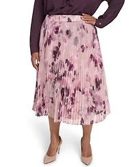 Calvin Klein Plus Printed Midi Skirt