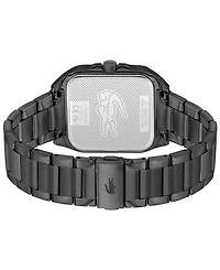 Lacoste Men's Ionic Plated Black Stainless Steel Bracelet Watch, 39mm