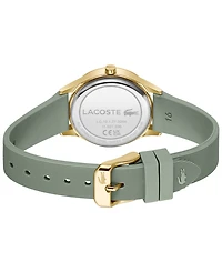 Lacoste Women's Crocodelle Green Silicone Strap Watch, 30mm