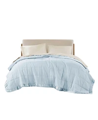 Madison Park Windom Lightweight Down Alternative Satin Trim Blanket