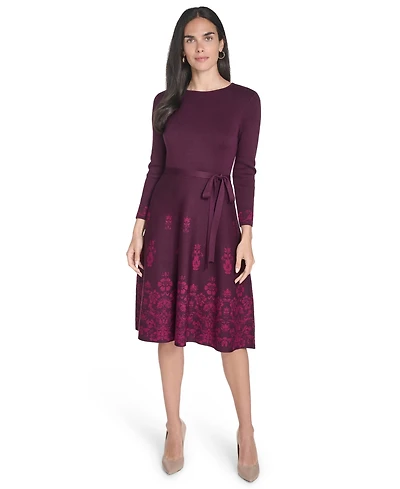 Jessica Howard Women's Placement Print Fit and Flare Dress
