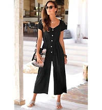 Lascana Women's Button Detail Jumpsuit